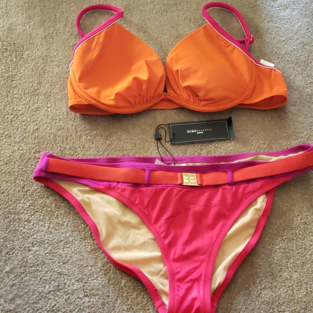 Bcbgmaxazria Color block bikini
